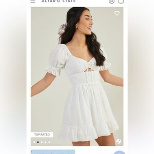 WINNIE EYELET MINI DRESS XS